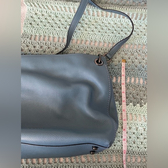 Coach Blue and Gun Metal Bag ❤️⭐️with Crossbody Strap and Dustbag - Picture 3 of 4